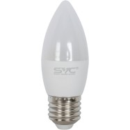 Лампа светодиодная SVC LED C35-9W-E27-6500K Свеча Холодный
