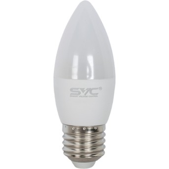 Лампа светодиодная SVC LED C35-9W-E27-6500K Свеча Холодный - Metoo (1)