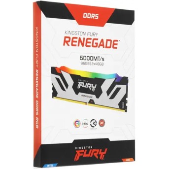 Комплект модулей памяти Kingston FURY Renegade RGB XMP KF560C32RSAK2-96 DDR5 96GB (Kit 2x48GB) 6000M - Metoo (3)
