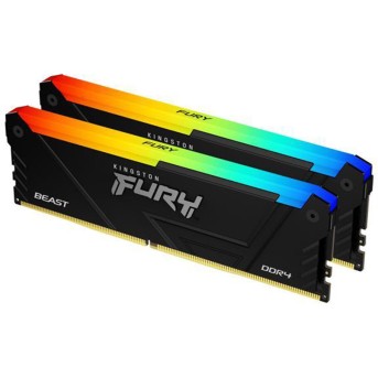 Комплект модулей памяти Kingston FURY Beast RGB DDR4 32GB (Kit 2x16GB) 3200MHz - Metoo (1)