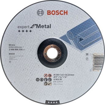 Обдирочный круг BOSCH Металл 125x6 мм - Metoo (1)