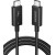 Интерфейсный кабель Ugreen US501/<wbr>30389 Type-C на Type-C 100W Thunderbolt 4 0.8 м Чёрный - Metoo (2)