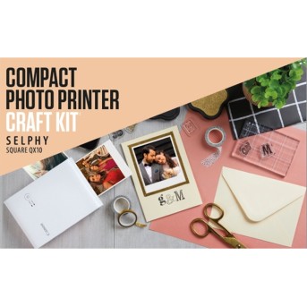 Фотопринтер Canon SELPHY SQUARE QX10 Craft Kit White (4108C026AA) - Metoo (2)