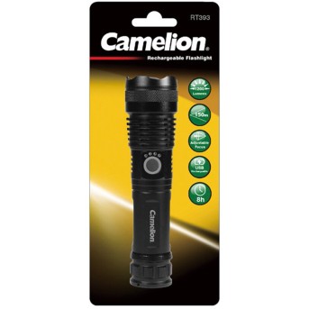 Алюминиевый перезаряжаемый фонарик Camelion RT393-TB - Metoo (2)