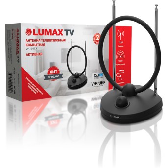Антенна телевизионная комнатная LUMAX DA1202A - Metoo (1)