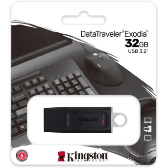 USB-накопитель Kingston DTX/<wbr>32GB 32GB Чёрный - Metoo (3)