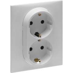 Розетка двойная 2х2К+З Niloe Step 16А 250 В с з/<wbr>ш авт. клеммы Алюминий