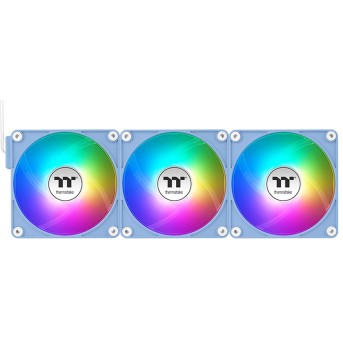 Кулер для компьютерного корпуса Thermaltake CT140 ARGB Sync PC Cooling Fan Hydrangea Blue (3 pack) - Metoo (2)