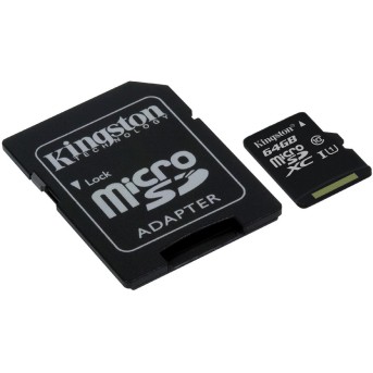 Карта памяти Kingston SDCS/<wbr>64GB Class 10 64GB - Metoo (1)