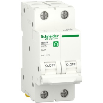 Автоматический выключатель Schneider Electric R9F12220 (АВ) 2P С 20А 6 kA - Metoo (1)