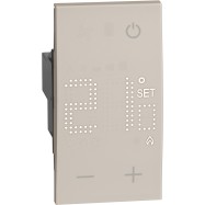 Термостат Bticino KМ4441 Living Now цифровой с дисплеем для воздуха 230В 5(2)А 2 модуля песочный