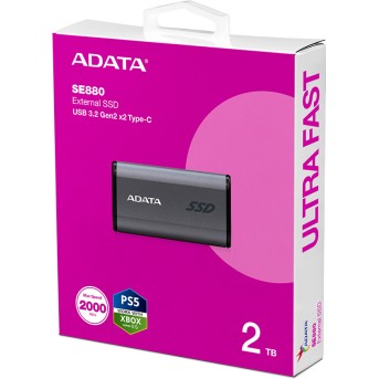 Внешний SSD диск ADATA SE880 2TB Серый - Metoo (3)