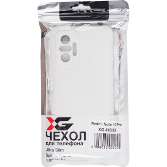 Чехол для телефона X-Game XG-HS33 для Redmi Note 10 Pro Силиконовый Белый - Metoo (3)