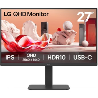 Монитор 27" LG 27BA65QB Black - Metoo (1)