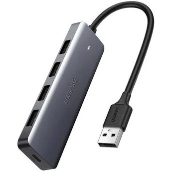 Мультифункциональный адаптер Ugreen CM219/<wbr>50985 USB3.0A 4 в 1 Серый - Metoo (1)