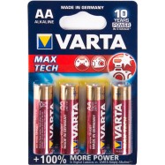 Батарейка VARTA Max tech Mignon 1.5V - LR6/ AA (4 шт)