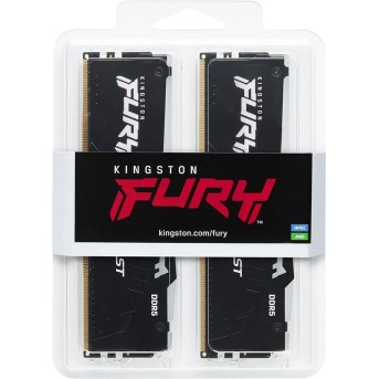 Модуль памяти Kingston FURY Beast Black AMD RGB DDR5 16GB 5200MHz - Metoo (3)