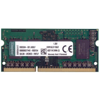Модуль памяти Kingston ValueRAM KVR16LS11S6/<wbr>2 DDR3 2GB 1600MHz - Metoo (1)