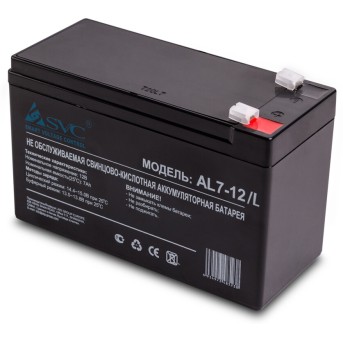 Аккумуляторная батарея SVC AL7-12/<wbr>L 12В 7 Ач (слаботочка) - Metoo (1)