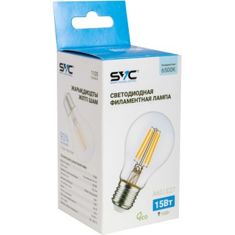 Лампа светодиодная SVC LED A60-F-15W-E27-6500K Холодный Серия 360° в Metoo.kz - Metoo (2)