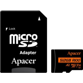 Карта памяти Apacer AP512GMCSX10U8-R 512GB с адаптером SD - Metoo (2)