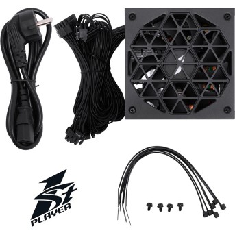 Блок питания 1STPLAYER HA 550W BK - Metoo (3)