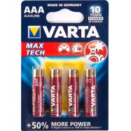 Батарейка VARTA Max tech Micro 1.5V - LR03/ AAA (4 шт)