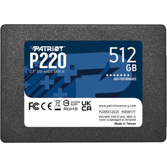 Твердотельный накопитель SSD Patriot Memory P220 P220S512G25 512GB SATA III - Metoo (2)