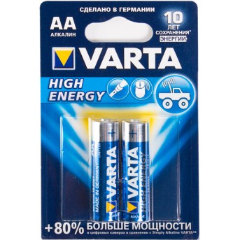 Батарейка VARTA High Energy Mignon 1.5V - LR6/ AA (2 шт) - Metoo (1)