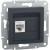 Розетка компьютерная SE EPH4300171 Asfora RJ45 кат. 5е механизм антрацит - Metoo (1)