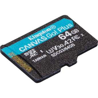 Карта памяти Kingston SDCG3/<wbr>64GBSP A2 U3 V30 64GB без адаптера - Metoo (2)