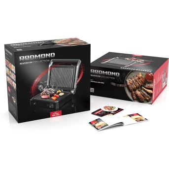 Гриль REDMOND SteakMaster RGM-M822 Черный/<wbr>сталь - Metoo (3)