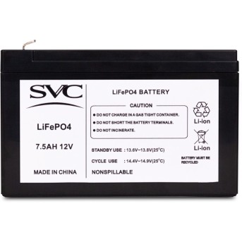 Батарея, SVC, 12V 7.5Ah LiFePO4 , Размер в мм.: 95*151*65 - Metoo (2)