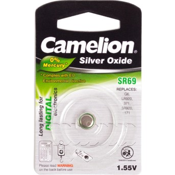 Батарейка CAMELION Silver Oxide SR69-BP1(0%Hg) - Metoo (1)