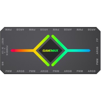 Контроллер подсветки Gamemax V4.0 ARGB+PWM HUB BK (12В) в Metoo.kz - Metoo (3)