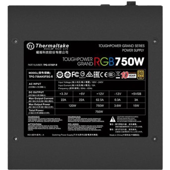 Блок питания Thermaltake Toughpower Grand RGB 750W (Gold) - Metoo (2)