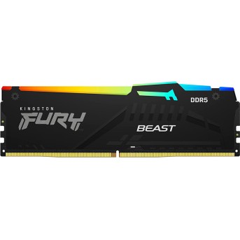 Модуль памяти Kingston FURY Beast Black AMD RGB DDR5 16GB 5200MHz - Metoo (2)