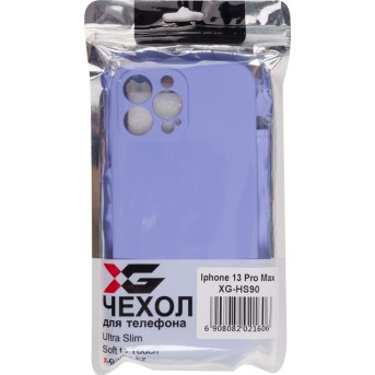 Чехол для телефона X-Game XG-HS90 для Iphone 13 Pro Max Силиконовый Сирень - Metoo (3)
