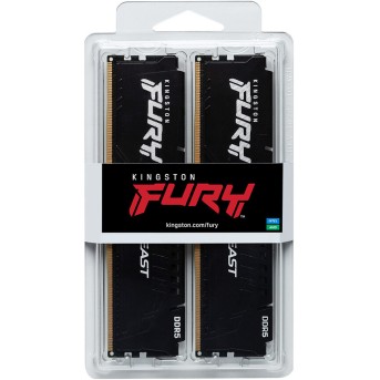Комплект модулей памяти Kingston FURY Beast KF552C40BBK2-32 DDR5 32GB (Kit 2x16GB) 5200MHz - Metoo (3)