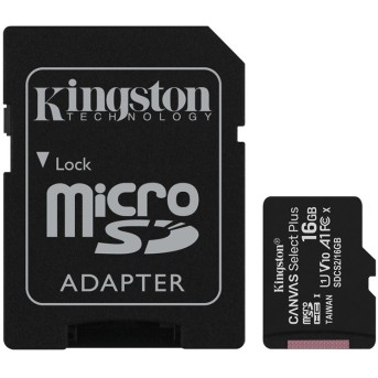 Карта памяти Kingston SDCS2/<wbr>16GB Class 10 16GB + адаптер - Metoo (2)