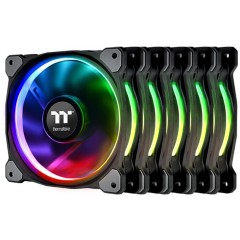 Кулер для компьютерного корпуса Thermaltake Riing Plus 12 RGB (5-Fan Pack)