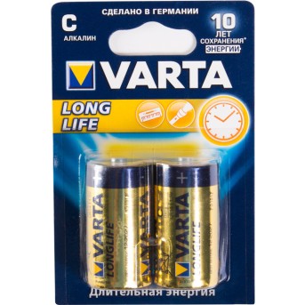 Батарейка VARTA Longlife Baby 1.5V - LR14/ C (2 шт) - Metoo (1)