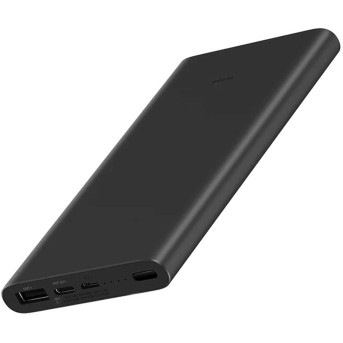 Портативное зарядное устройство Xiaomi Mi Power Bank 10000mAh 3 (2019 Type-C) (PLM12ZM) Черный - Metoo (2)