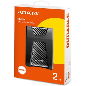 Внешний жесткий диск ADATA HD650 2TB Чёрный - Metoo (3)