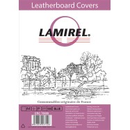 Обложки Lamirel Delta A4 LA-78688, картонные, с тиснением под кожу , цвет: синий, 230г/м², 100шт