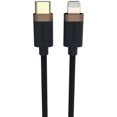 Интерфейсный кабель Duracell USB9012A USB-C to Lightning Черный