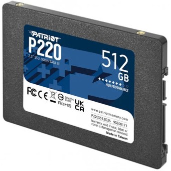 Твердотельный накопитель SSD Patriot Memory P220 P220S512G25 512GB SATA III - Metoo (3)