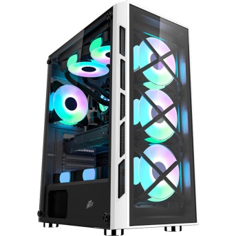 Компьютерный корпус 1STPLAYER FIREBASE XP-G-WH без Б/<wbr>П - Metoo (1)