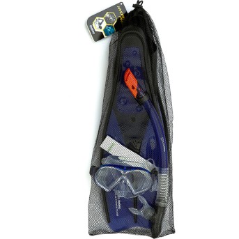 Набор для плавания Bestway 25021 в упаковке: маска, трубка, ласты - Metoo (3)