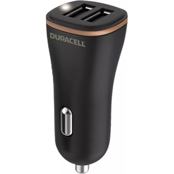 Автомобильное зарядное устройство Duracell DR6010A 30W QC 3.0 2хUSB-A Черный - Metoo (1)